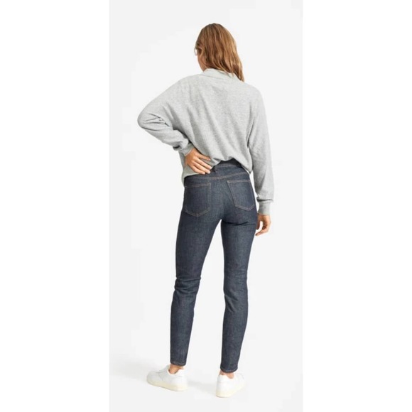 NWOT Everlane High-Rise High Waisted Skinny Jean Dark Wash 28 Ankle - Picture 2 of 8